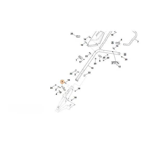 Stihl  Dźwignia zatrzaskowa 6364 763 6010